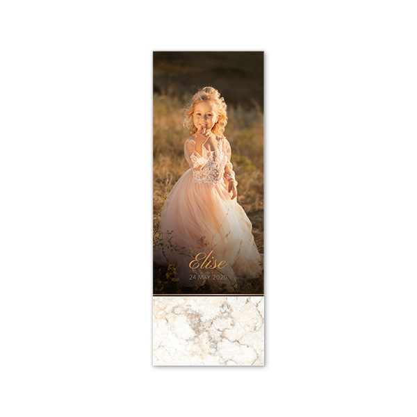 Faire-part Languette portrait 17,0 x 6,0 cm Faire-part Languette portrait 17,0 x 6,0 cm