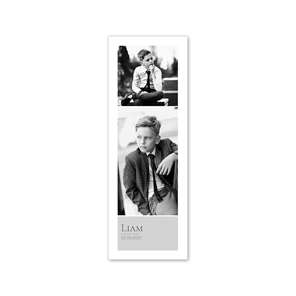 Faire-part Languette portrait 17,0 x 6,0 cm Faire-part Languette portrait 17,0 x 6,0 cm