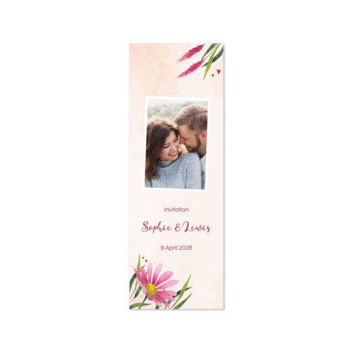 Faire-part Languette portrait 17,0 x 6,0 cm Faire-part Languette portrait 17,0 x 6,0 cm