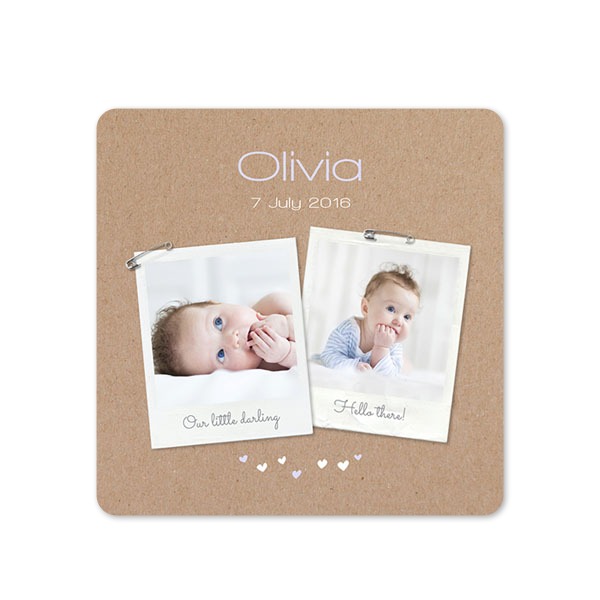 Single Card square rounded corners 14,3 x 14,3 cm