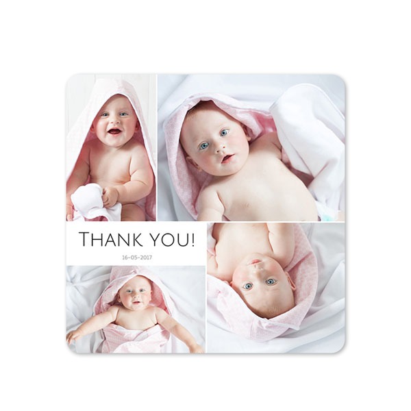 Single Card square rounded corners 14,3 x 14,3 cm
