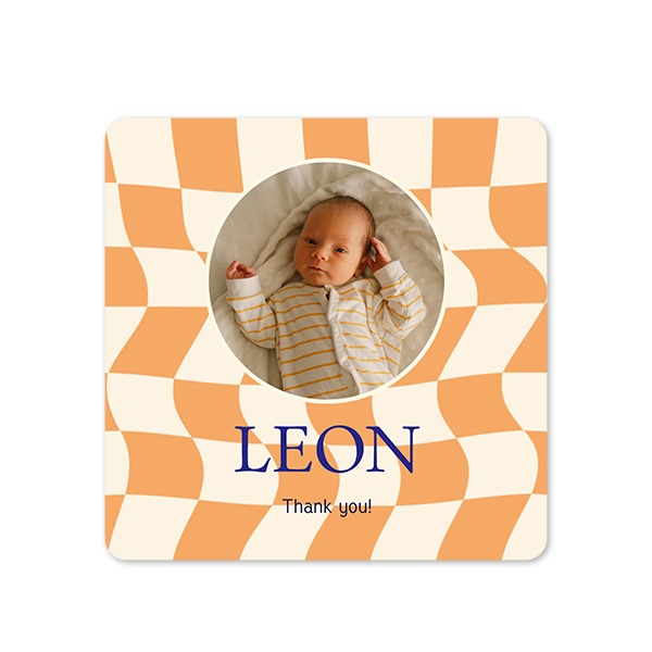 Single Card square rounded corners 14,3 x 14,3 cm
