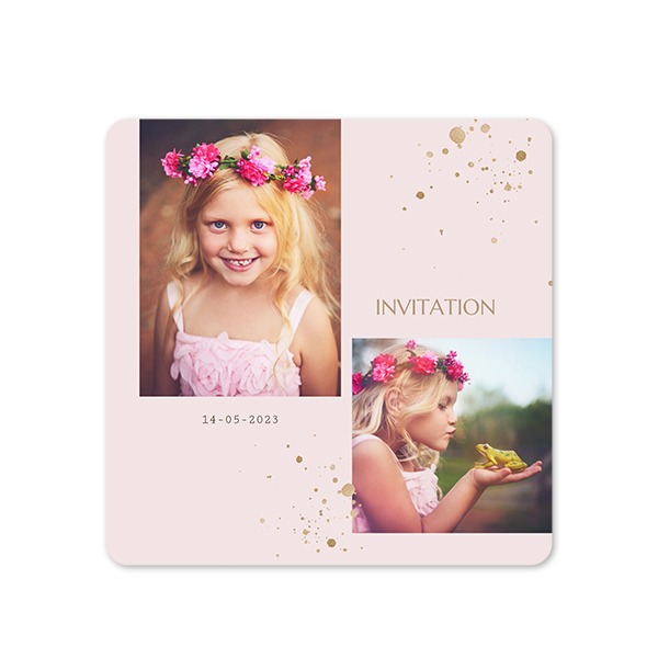 Single Card square rounded corners 14,3 x 14,3 cm