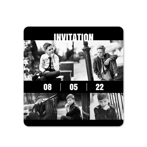 Single Card square rounded corners 14,3 x 14,3 cm