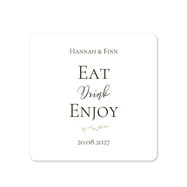 Enkla Fotokort kvadratiska rundade hörn 14,3 x 14,3 cm