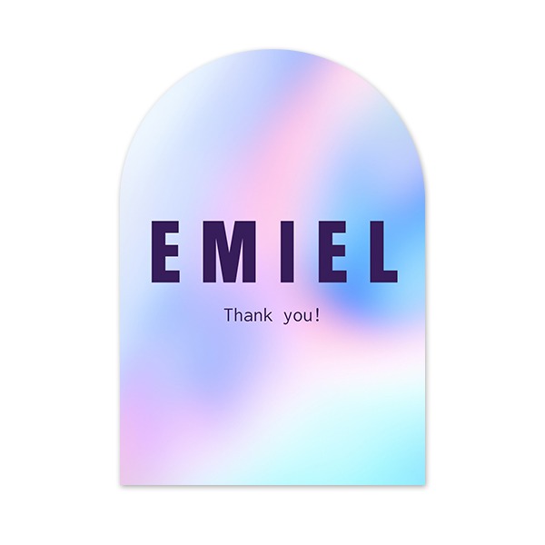 Single Card arched 10 x 14,3 cm