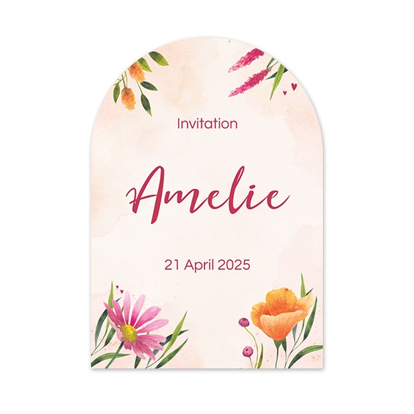 Single Card arched 10 x 14,3 cm