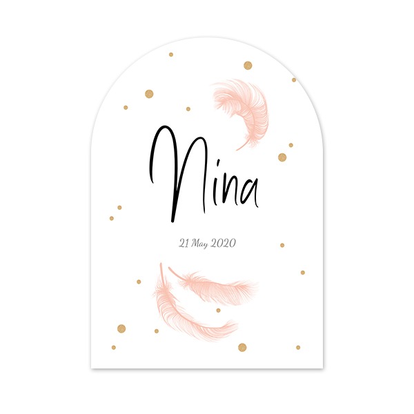 Single Card arched 10 x 14,3 cm