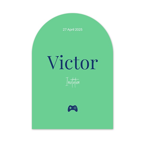 Single Card arched 10 x 14,3 cm