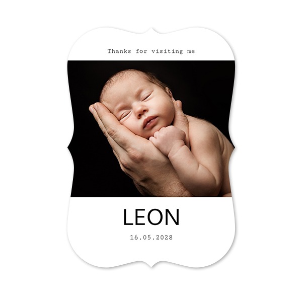 Single Card with brackets Portrait 10 x 14,3 cm