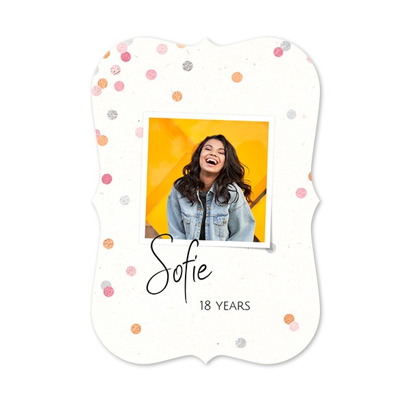 Single Card with brackets Portrait 10 x 14,3 cm
