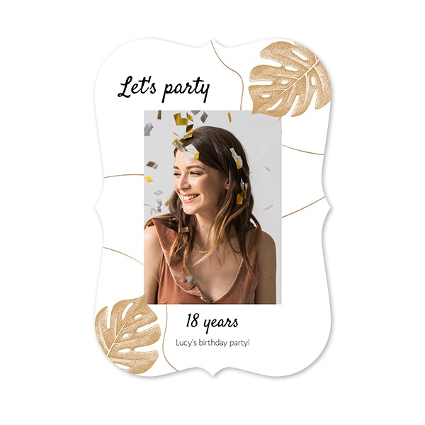 Single Card with brackets Portrait 10 x 14,3 cm