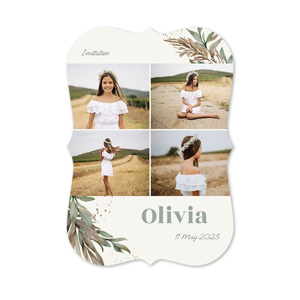 Single Card with brackets Portrait 10 x 14,3 cm