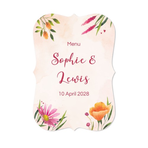 Single Card with brackets Portrait 10 x 14,3 cm