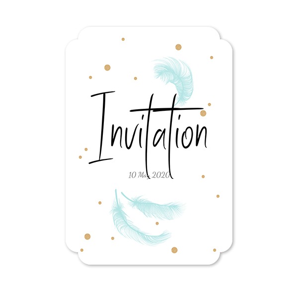 Faire-part 1 Bords nuage portrait 10 x 14,3 cm Faire-part 1 Bords nuage portrait 10 x 14,3 cm