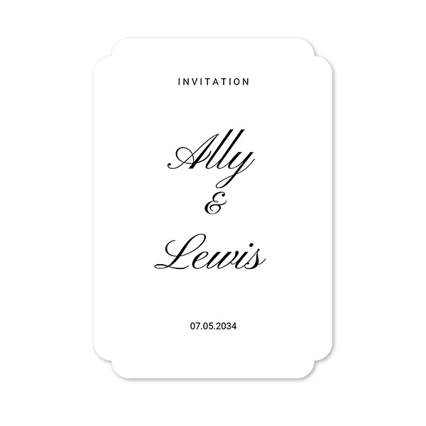 Faire-part 1 Bords nuage portrait 10 x 14,3 cm Faire-part 1 Bords nuage portrait 10 x 14,3 cm