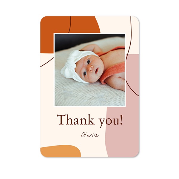 Single Card portrait rounded corners 10 x 14,3 cm