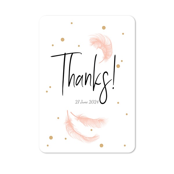 Single Card portrait rounded corners 10 x 14,3 cm