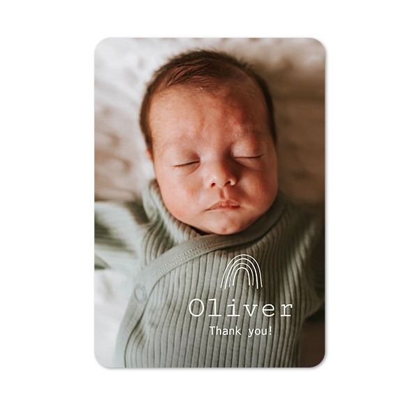 Single Card portrait rounded corners 10 x 14,3 cm