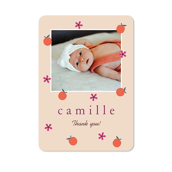 Single Card portrait rounded corners 10 x 14,3 cm