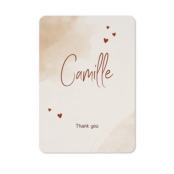 Single Card portrait rounded corners 10 x 14,3 cm