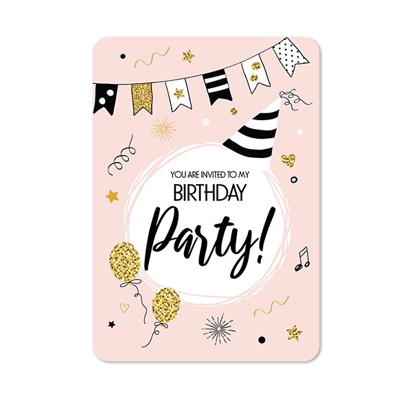 Single Card portrait rounded corners 10 x 14,3 cm