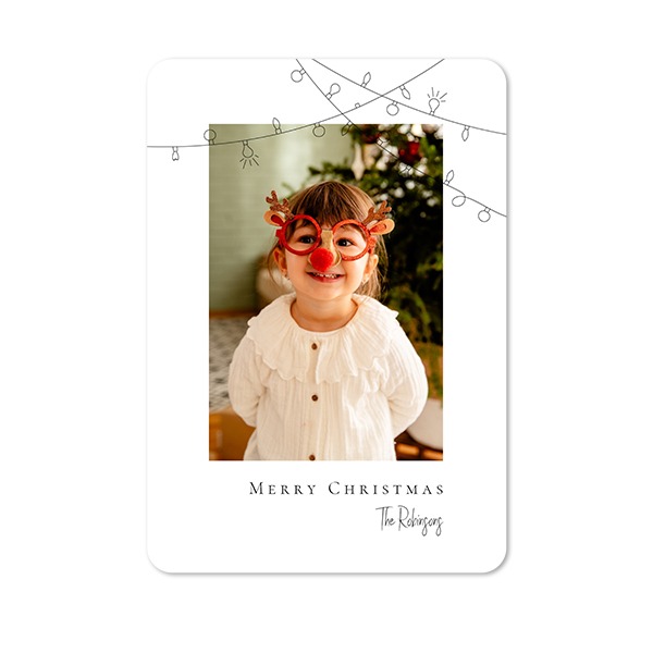 Single Card portrait rounded corners 10 x 14,3 cm