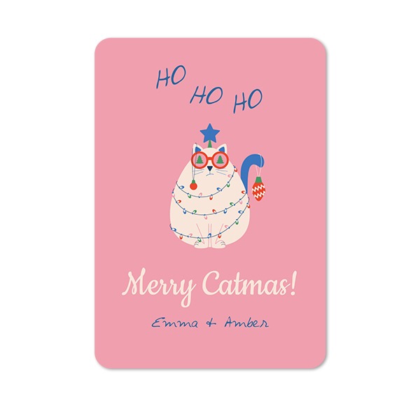Single Card portrait rounded corners 10 x 14,3 cm