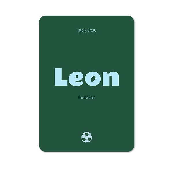 Single Card portrait rounded corners 10 x 14,3 cm
