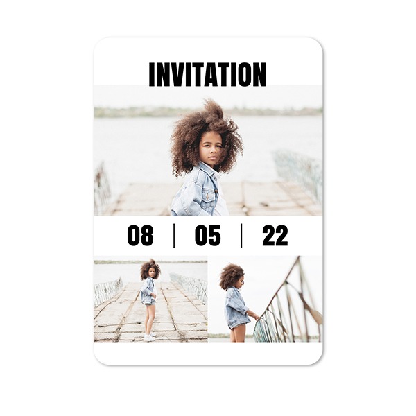 Single Card portrait rounded corners 10 x 14,3 cm