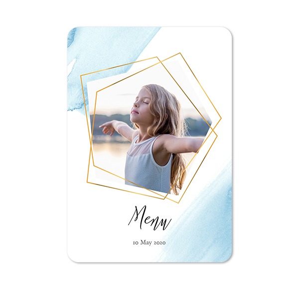 Single Card portrait rounded corners 10 x 14,3 cm