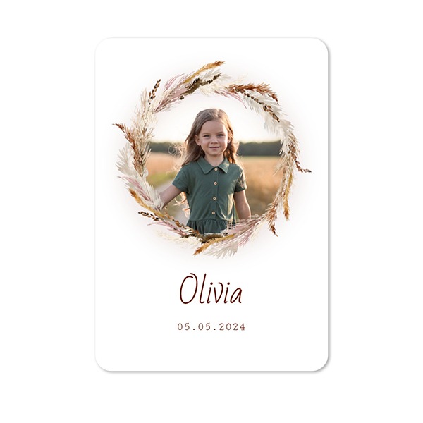 Fotokaart staand met ronde hoeken 10 x 14,3 cm Fotokaart staand met ronde hoeken 10 x 14,3 cm