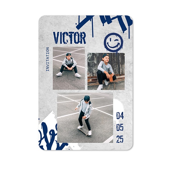 Single Card portrait rounded corners 10 x 14,3 cm