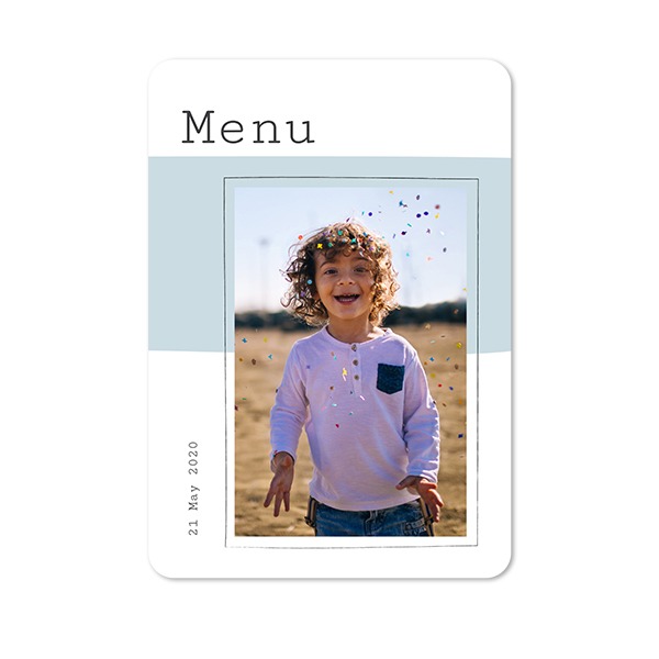 Single Card portrait rounded corners 10 x 14,3 cm