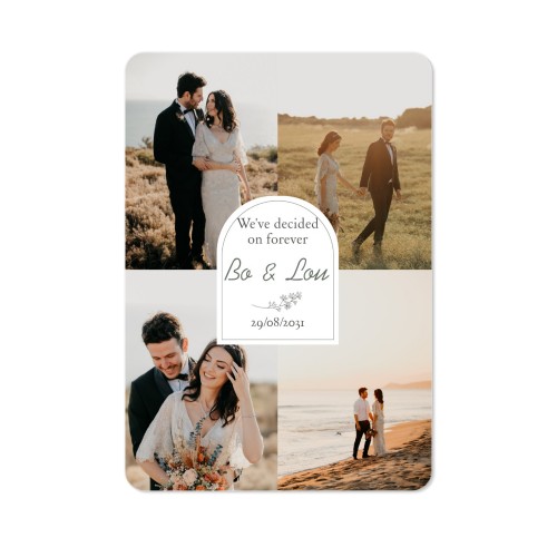 Fotokaart staand met ronde hoeken 10 x 14,3 cm