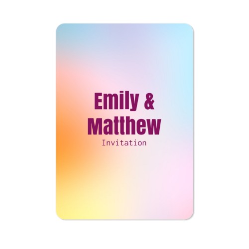 Single Card portrait rounded corners 10 x 14,3 cm