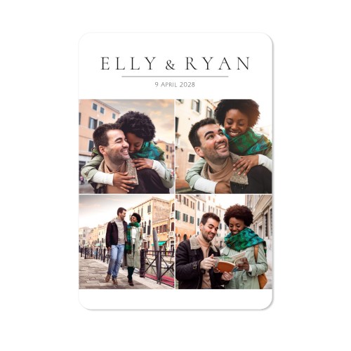 Single Card portrait rounded corners 10 x 14,3 cm