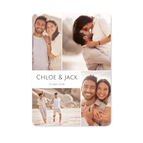 Single Card portrait rounded corners 10 x 14,3 cm