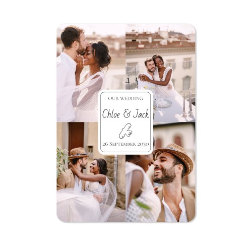 Single Card portrait rounded corners 10 x 14,3 cm