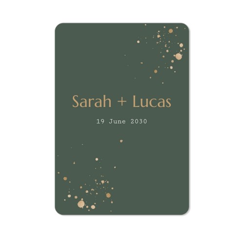 Single Card portrait rounded corners 10 x 14,3 cm