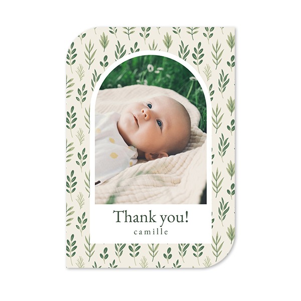 Single Card Half Rounded Vertical 10 x 14,3 cm