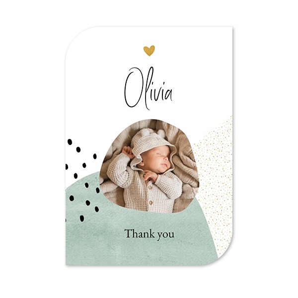 Single Card Half Rounded Vertical 10 x 14,3 cm
