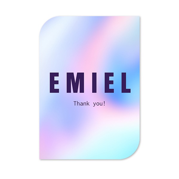 Single Card Half Rounded Vertical 10 x 14,3 cm Single Card Half Rounded Vertical 10 x 14,3 cm
