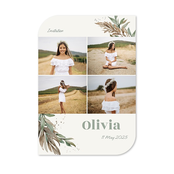 Single Card Half Rounded Vertical 10 x 14,3 cm