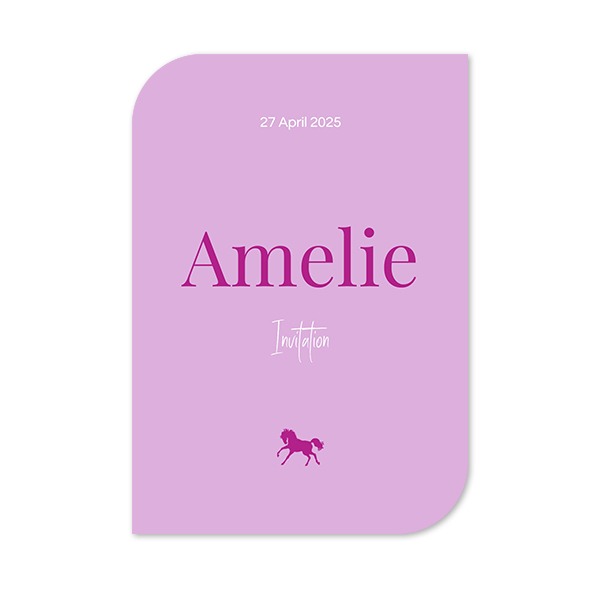 Single Card Half Rounded Vertical 10 x 14,3 cm
