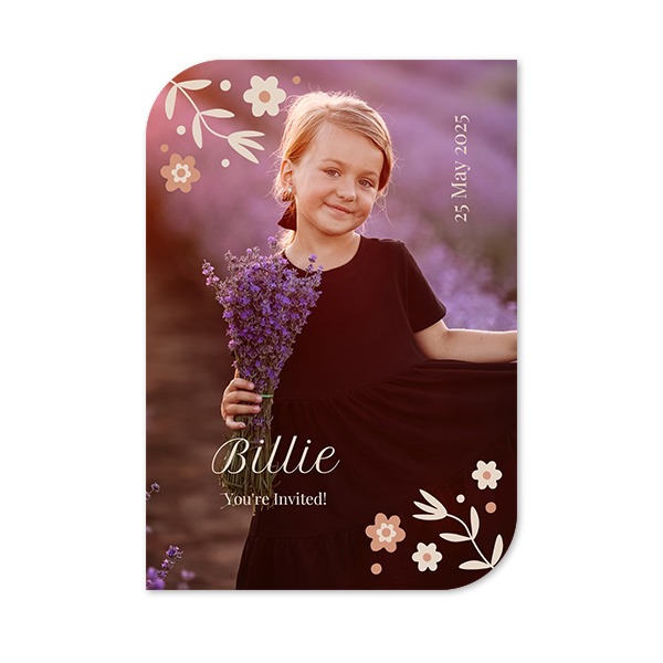 Single Card Half Rounded Vertical 10 x 14,3 cm