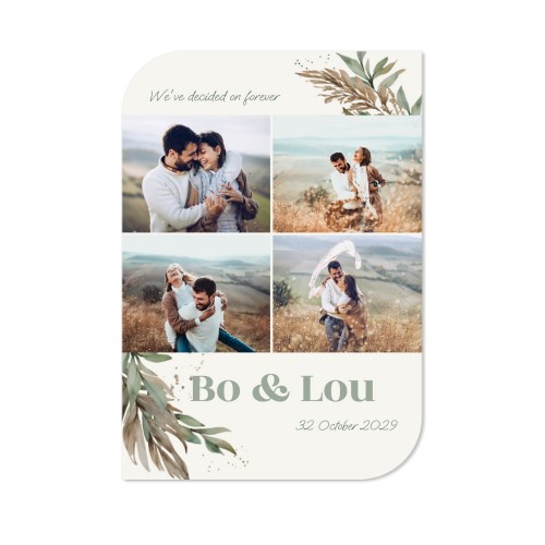 Single Card Half Rounded Vertical 10 x 14,3 cm