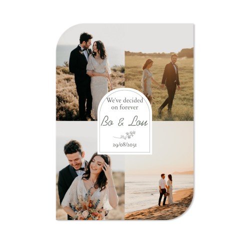 Single Card Half Rounded Vertical 10 x 14,3 cm