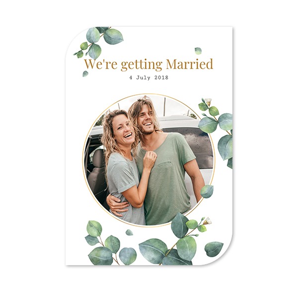 Single Card Half Rounded Vertical 10 x 14,3 cm