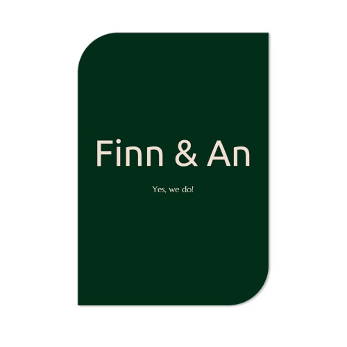 Single Card Half Rounded Vertical 10 x 14,3 cm Single Card Half Rounded Vertical 10 x 14,3 cm